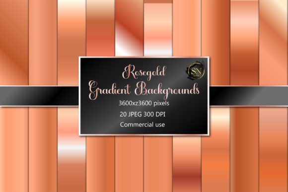 Download Rose Gold Gradients, Digital Paper, Rose - Rose gold Collection