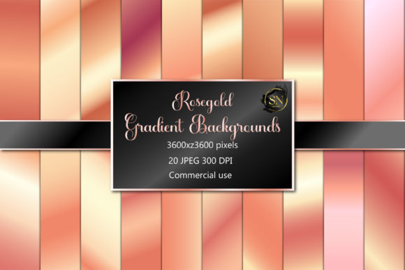 Download Rose Gold Gradients, Digital Paper, Rose - Rose gold Collection