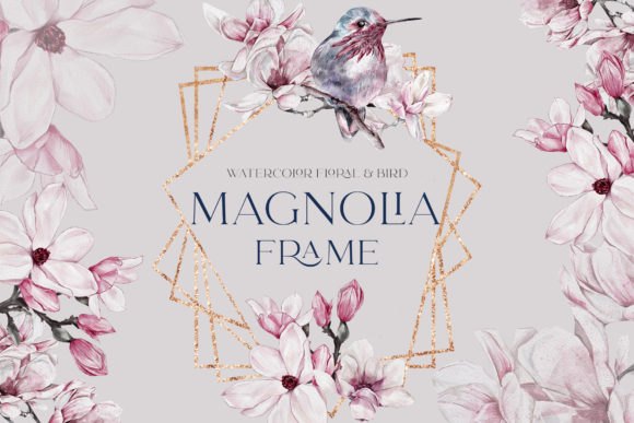 Download Watercolor Floral Rose Gold Frame PNG - Rose gold Collection