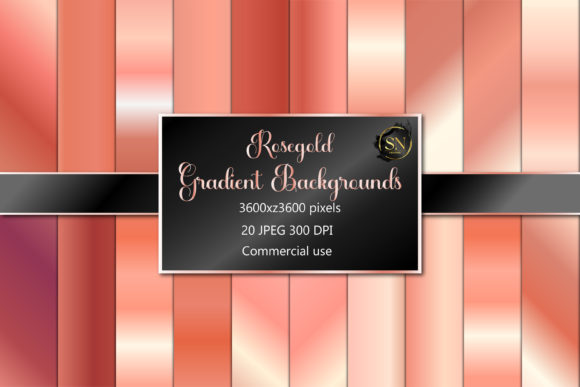 Download Rose Gold Gradients, Digital Paper, Rose - Rose gold Collection