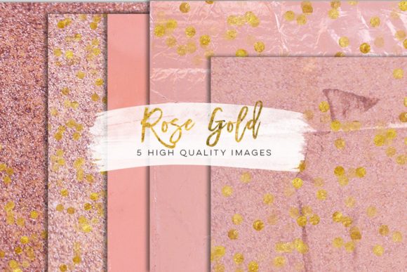 Download Faux Rose Gold Foil Paper Gold Clip Art - Rose gold Collection