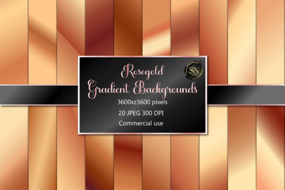 Download Rose Gold Gradients, Digital Paper, Rose - Rose gold Collection