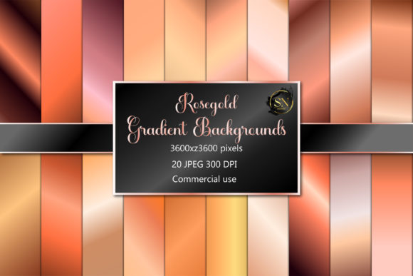 Download Rose Gold Gradients, Digital Paper, Rose - Rose gold Collection