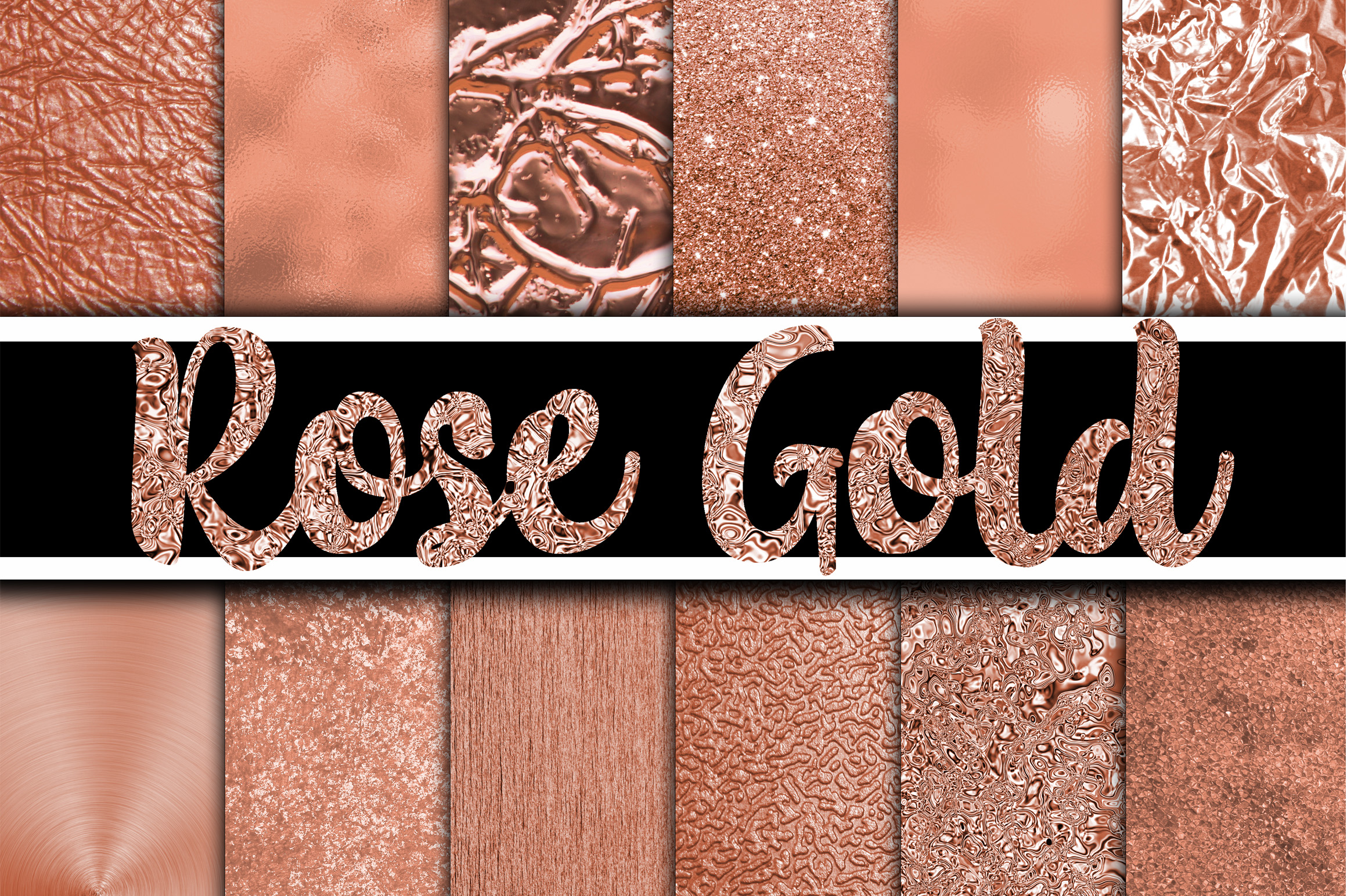 Download Rose Gold - Gold Digital Paper Textures - Rose gold Collection