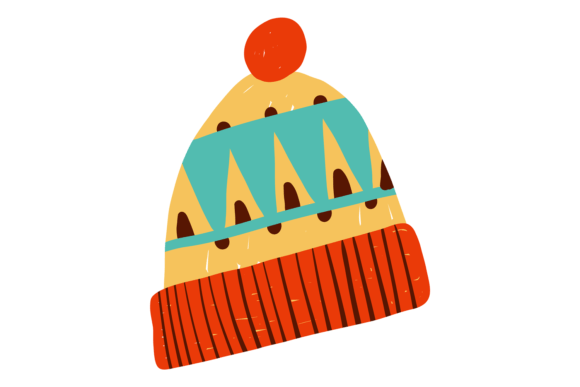 Download Winter Hat Icon. Cute Patterned Color Wo - Winter Collection