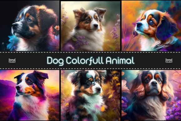 Download Dog Colorfull Animal Background - Animal background Collection