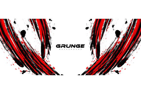 Download Abstract Red and Black Brush Background - Red and black Collection